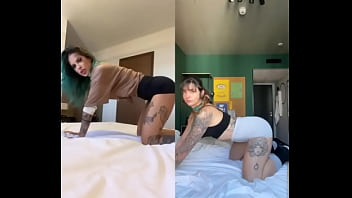 Tati zaqui dancing on all fours
