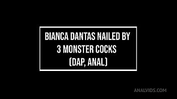 19 years old brazilian bianca dantas nailed by 3 huge cocks dap anal monster cocks huge gape atm dirty ass ob248b