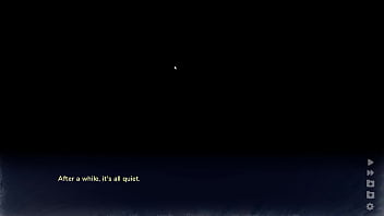 Chasing tails fox butt inside the television gets licked