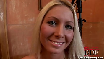 Big cannons on a blonde honey