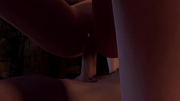 Slim blonde rides cock skyrim porn parody