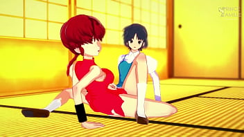 Akane prefers lesbian sex with ranma