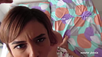 Hot stepdaughter asks me to collaborate to record in her business michel chica