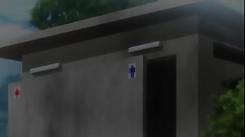 The girl funking in the school