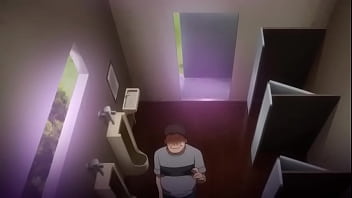 The girl funking in the school