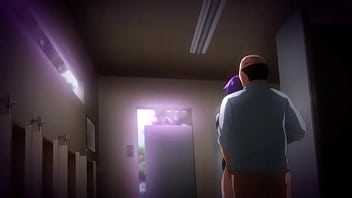 The girl funking in the school