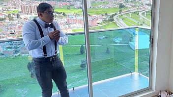 Cheating bitch she fucked her lover while her boyfriend watched her