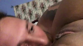 Licking n sucking on a super wet n smooth latina pussy