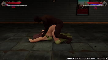 Adeline vs studd nf3d mixed sex battle competitive intercourse