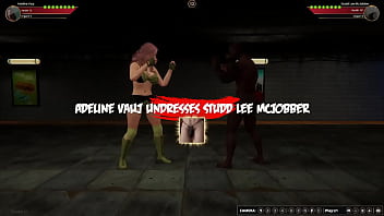 Adeline vs studd nf3d mixed sex battle competitive intercourse