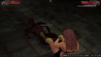 Adeline vs studd nf3d mixed sex battle competitive intercourse