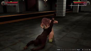 Adeline vs studd nf3d mixed sex battle competitive intercourse