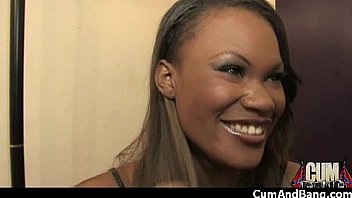 Black girl sucks many white cocks in redneck group 13