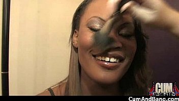 Black girl sucks many white cocks in redneck group 13