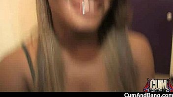 Black girl sucks many white cocks in redneck group 13