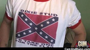 Black girl sucks many white cocks in redneck group 13