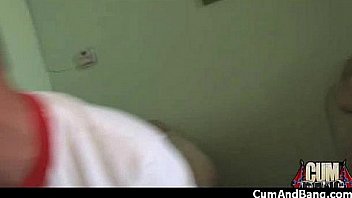 Black girl sucks many white cocks in redneck group 13