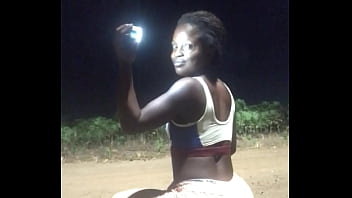 Crazybitch having fun in the darkness