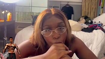 2 ebony baddies have a dick sucking contest and use their boy friends as the judges