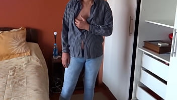 Stepson's friends jerk off while looking at my ass in jeans i want to fuck them