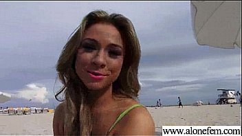 Alone freak girl use things to masturbate clip 01