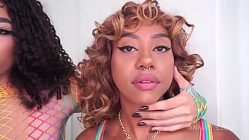 Ebony with beautiful breasts ana sasuga lesbian dominated then fucked by 4 huge cocks dap anal atm lezdom bbc mons