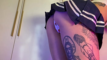 Under stepsister's skirt