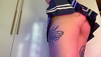 Under stepsister's skirt