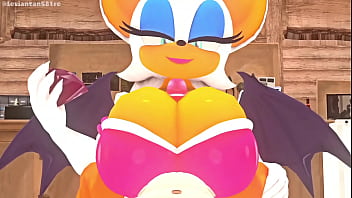 Rouge the bat being fuck comp