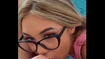 Blonde petite teen rides for movie role