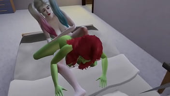 Cosplay de harley fodendo poison yvi 3d sims