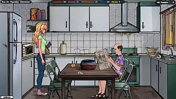 A cunning masseur asked permission to examine her breasts 3d hentai game