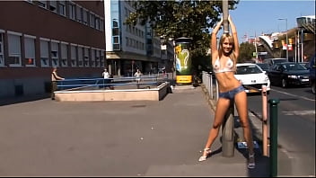 Exhibitionist naked public