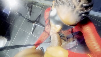 Came to work late on my first day bosses caught me sneaking in instead of firing me he gave me throat training instead