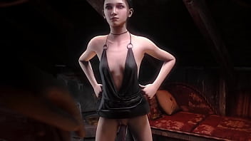 Girl tries to resist allure of magic dildo fucking her pussy