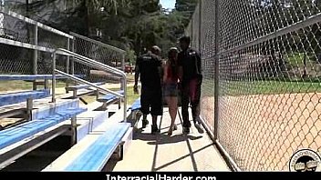 Huge black cock takes little white ass 25