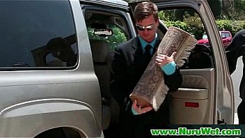 Nuru sex massage with sexy busty masseuse 25