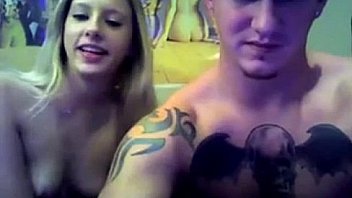 Charming blonde teen sucks dick and gets fucked on live webcam