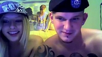 Charming blonde teen sucks dick and gets fucked on live webcam