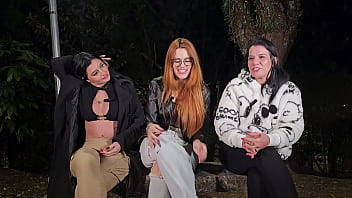 Fomos para a praça do mirante e fizemos uma bugunça deliciosa muitos machos sedentos para fuder e nós querendo putaria