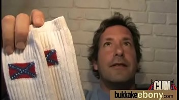 Ebony girl gang banged and covered in cum 22