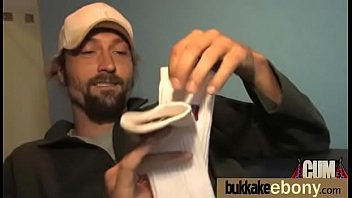 Ebony girl gang banged and covered in cum 22