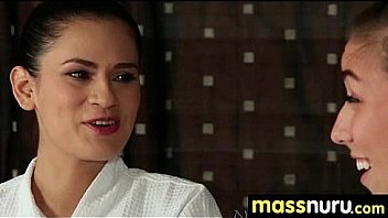 Sweetie gives a hot slippery nuru massage 17