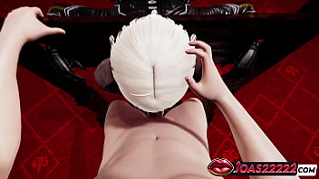 Anime girl dominatrix bondage blowjob in red room handjob for huge cock 3d hentai cum on face in honey select 2