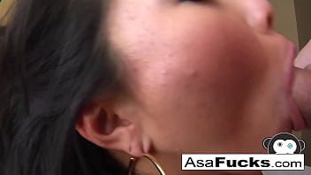 Asian babe loves to suck cock
