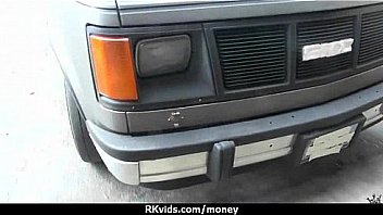 Sexy teen nails her butt on hard dick for cash 9