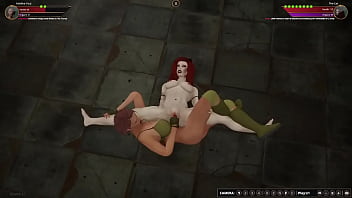 Adeline vs the cat nf3d lesbian sex battle competitive intercourse