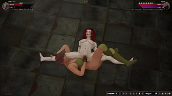 Adeline vs the cat nf3d lesbian sex battle competitive intercourse
