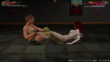 Adeline vs the cat nf3d lesbian sex battle competitive intercourse