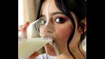 Wednesday addams drinks her bf spunk